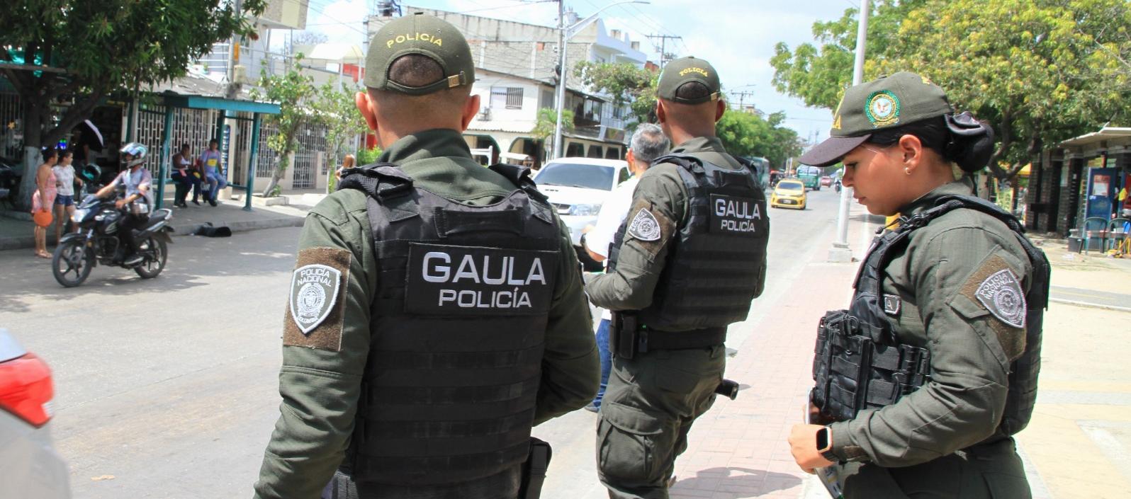 Unidades del Gaula en los barrios.