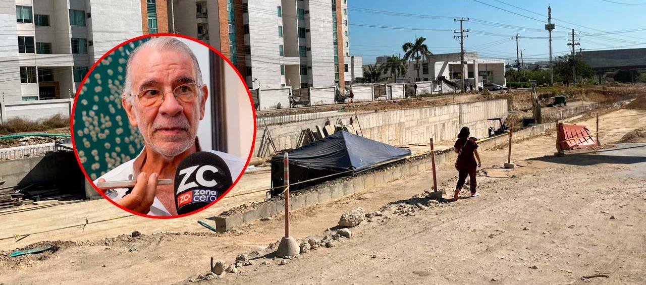 Obras de la Gran Vía y el gobernador Eduardo Verano.