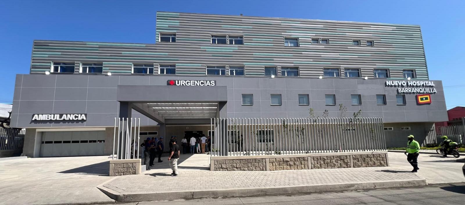Nuevo Hospital Barranquilla donde fueron remitidos los heridos. 