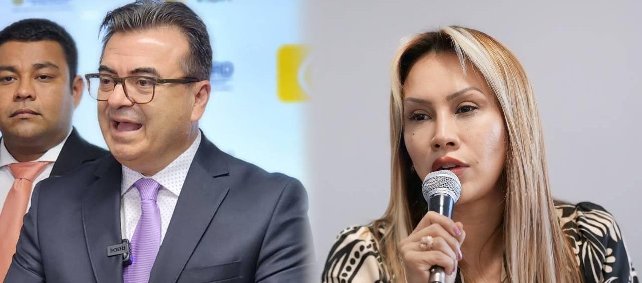 Olmedo López y Sandra Ortiz.