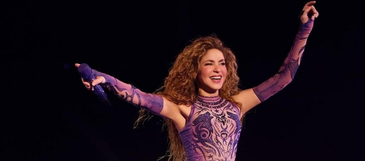 Shakira durante su concierto en Chile.