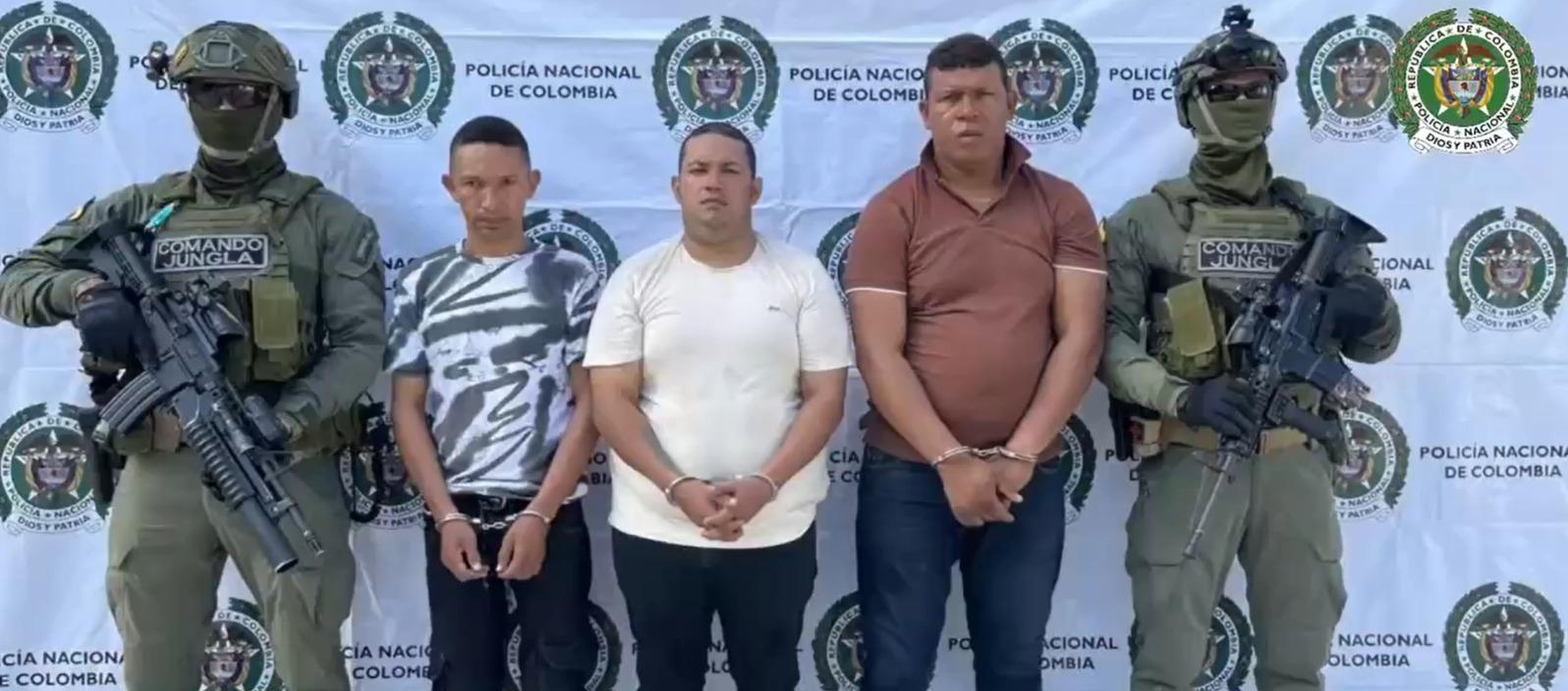 Capturados del 'Clan del Golfo'.