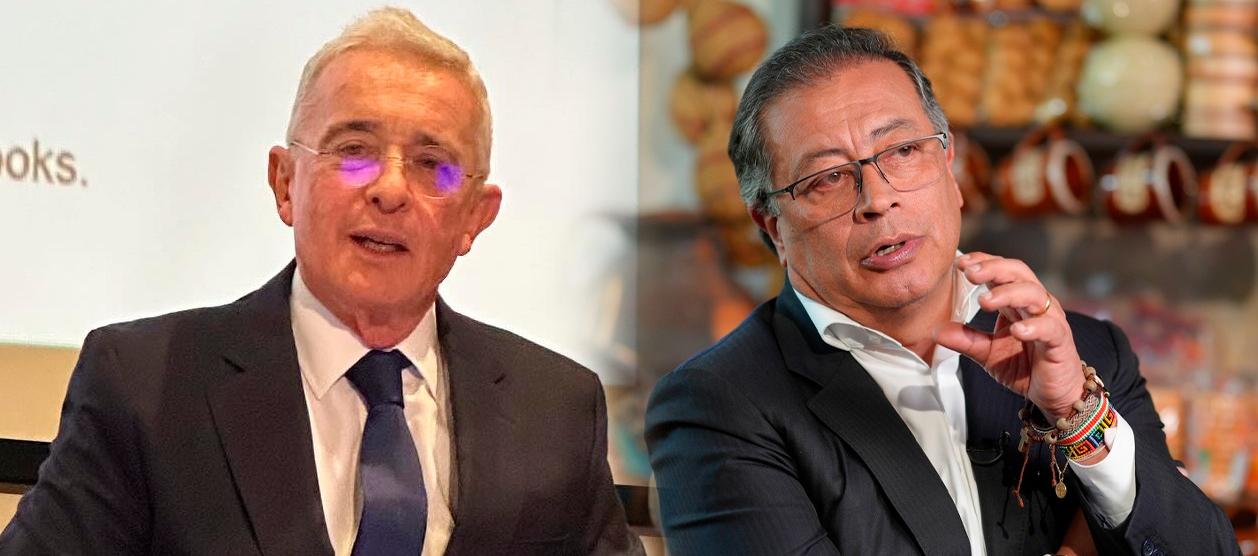 Álvaro Uribe Vélez y Gustavo Petro.