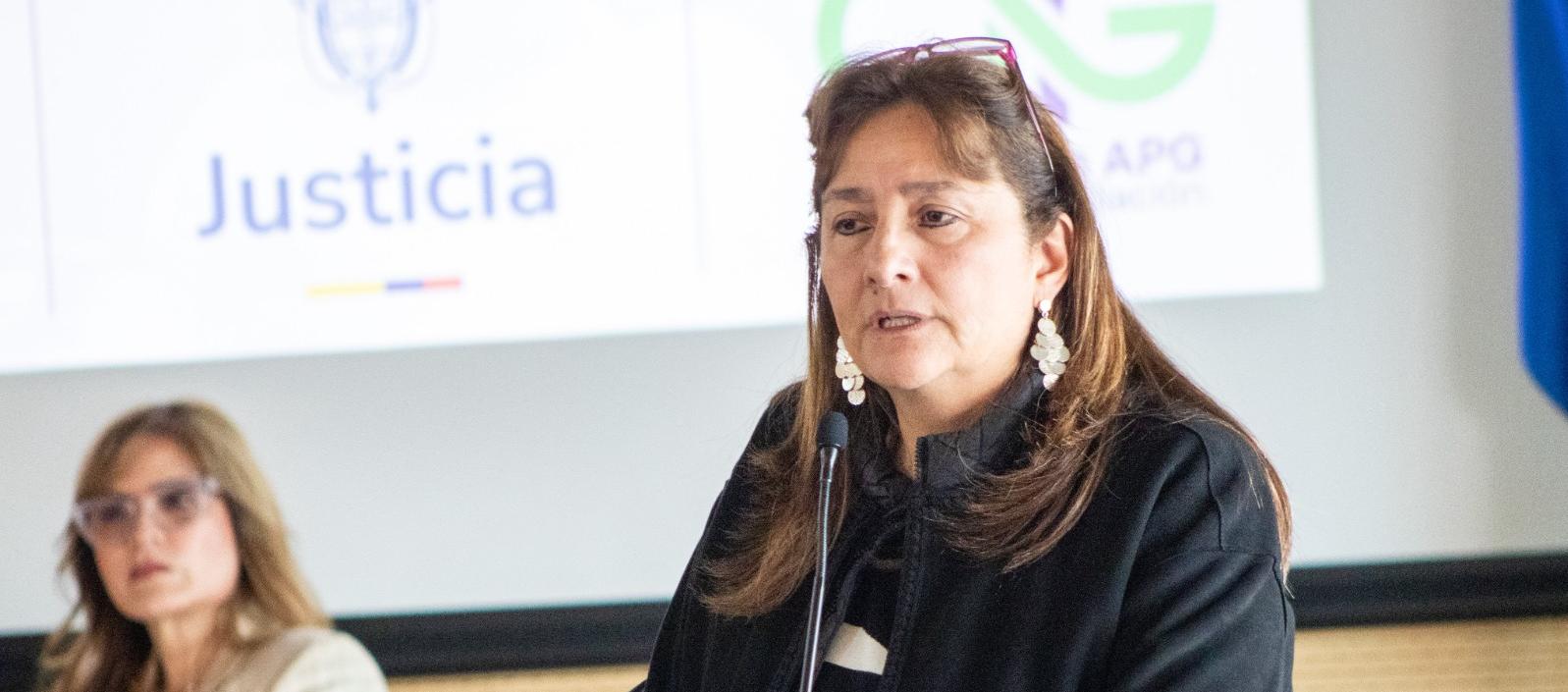 Ángela María Buitrago, exministra de Justicia.