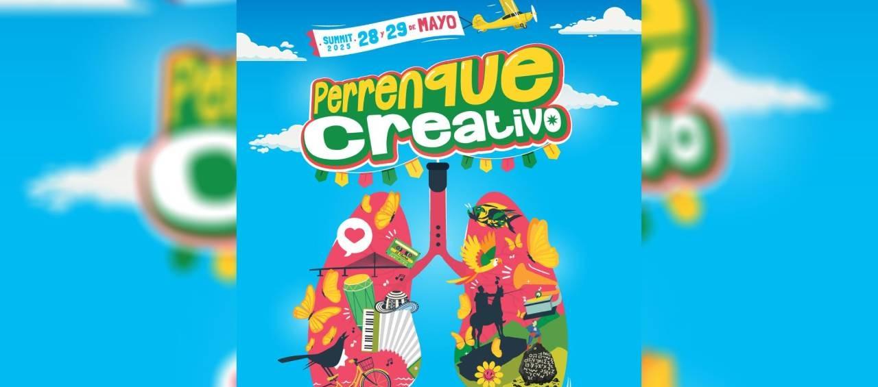 Flyer oficial del evento “Perrenque creativo”. 