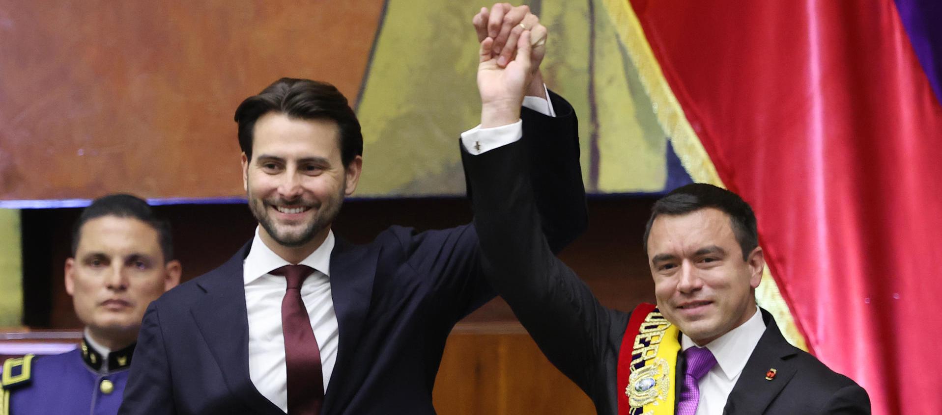 Daniel Noboa y  Niels Olsen. 