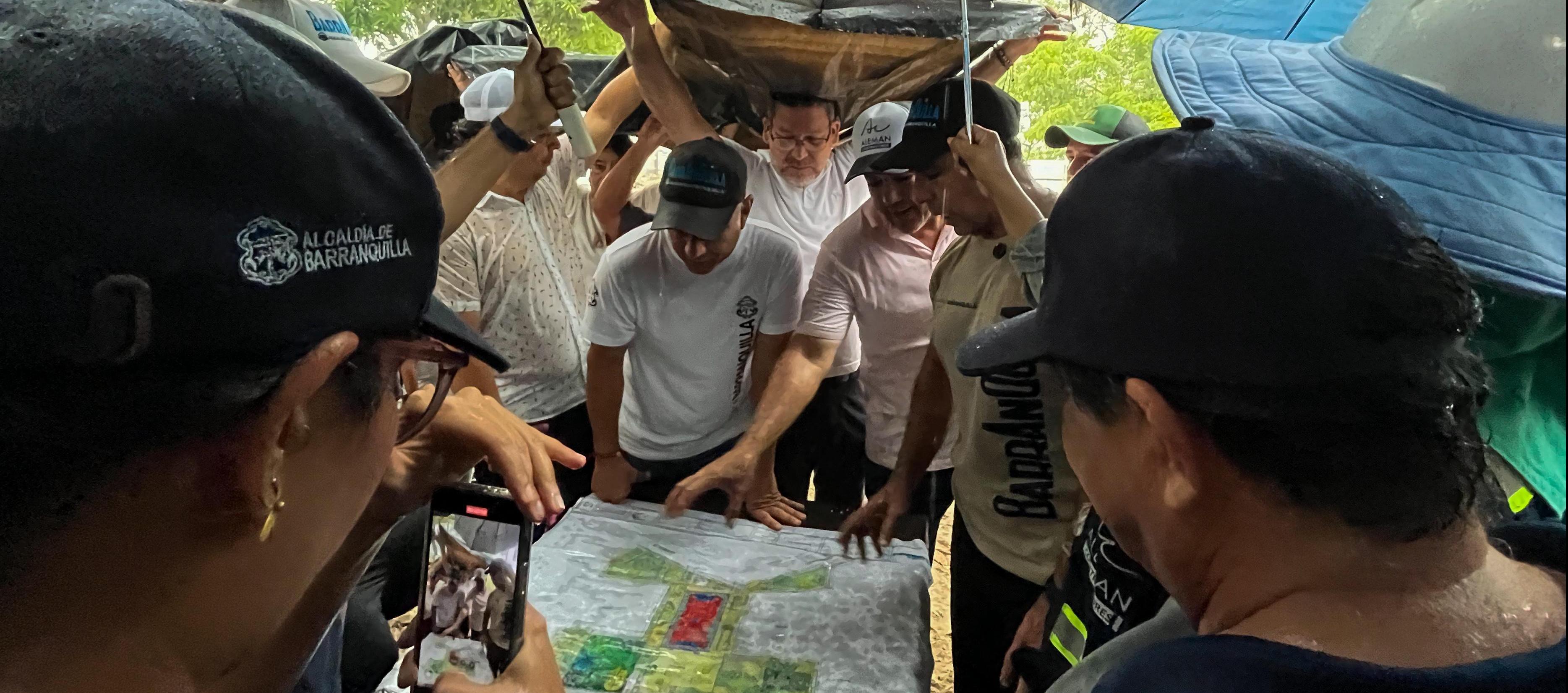 Alcalde Alejandro Char en inicio de obras de parque en urbanización La Playa.