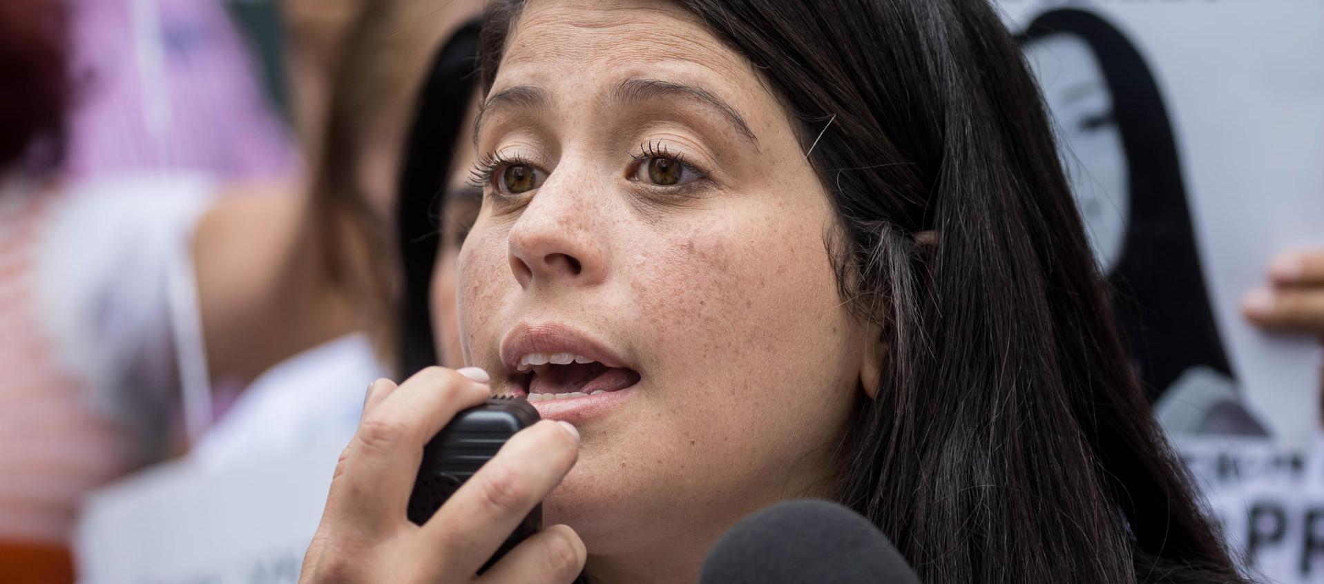 Andreina Baduel, hermana del privado de libertad Josnar Baduel.