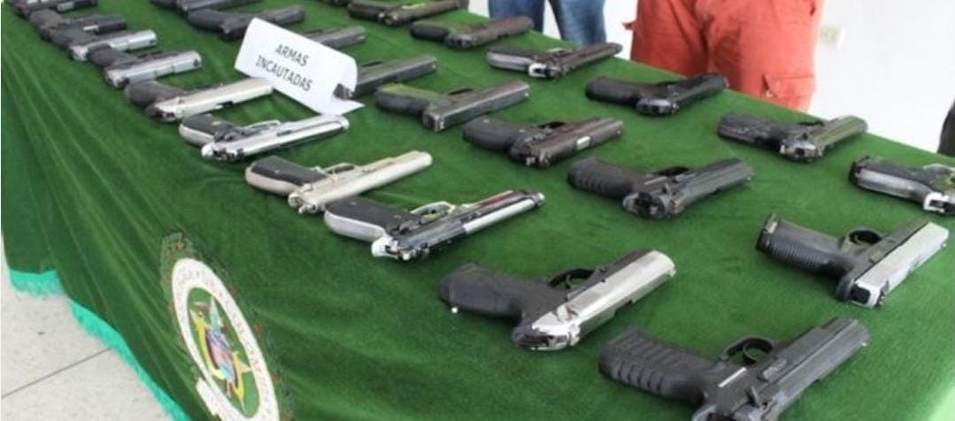 Armas incautadas. 