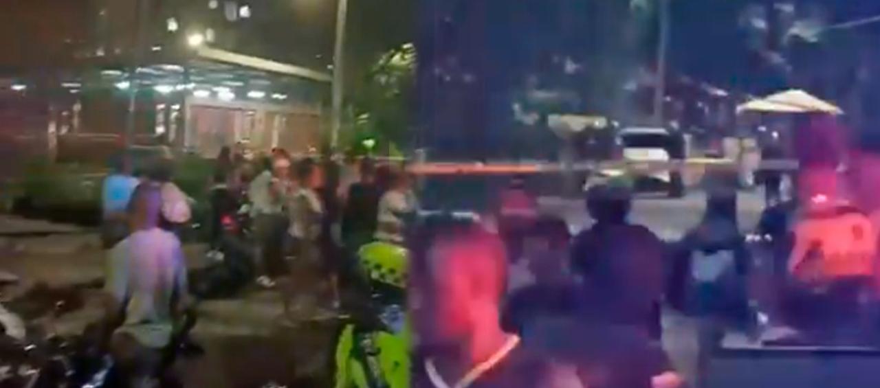 Lugar donde se presentó el atentado en el oriente de Cali. 