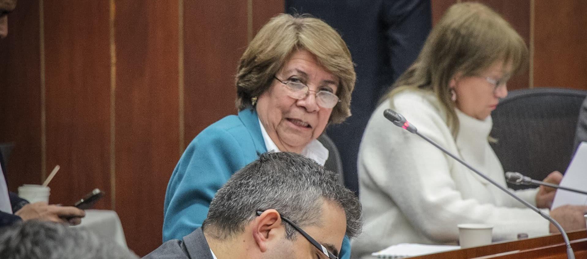 La senadora del Pacto Histórico, Aida Avella, integrante de la Comisión IV del Senado.