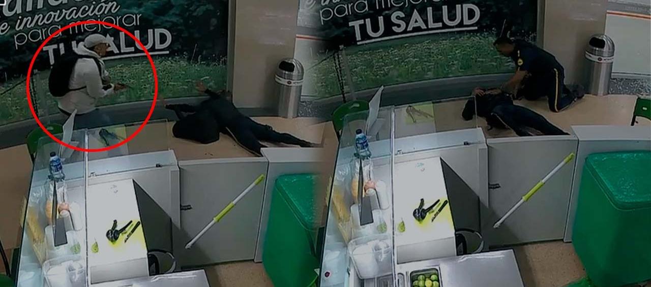 Momento en que se presentó la balacera. 