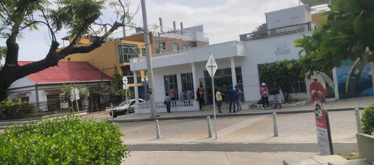 Fachada del Banco Agrario de Puerto Colombia. 