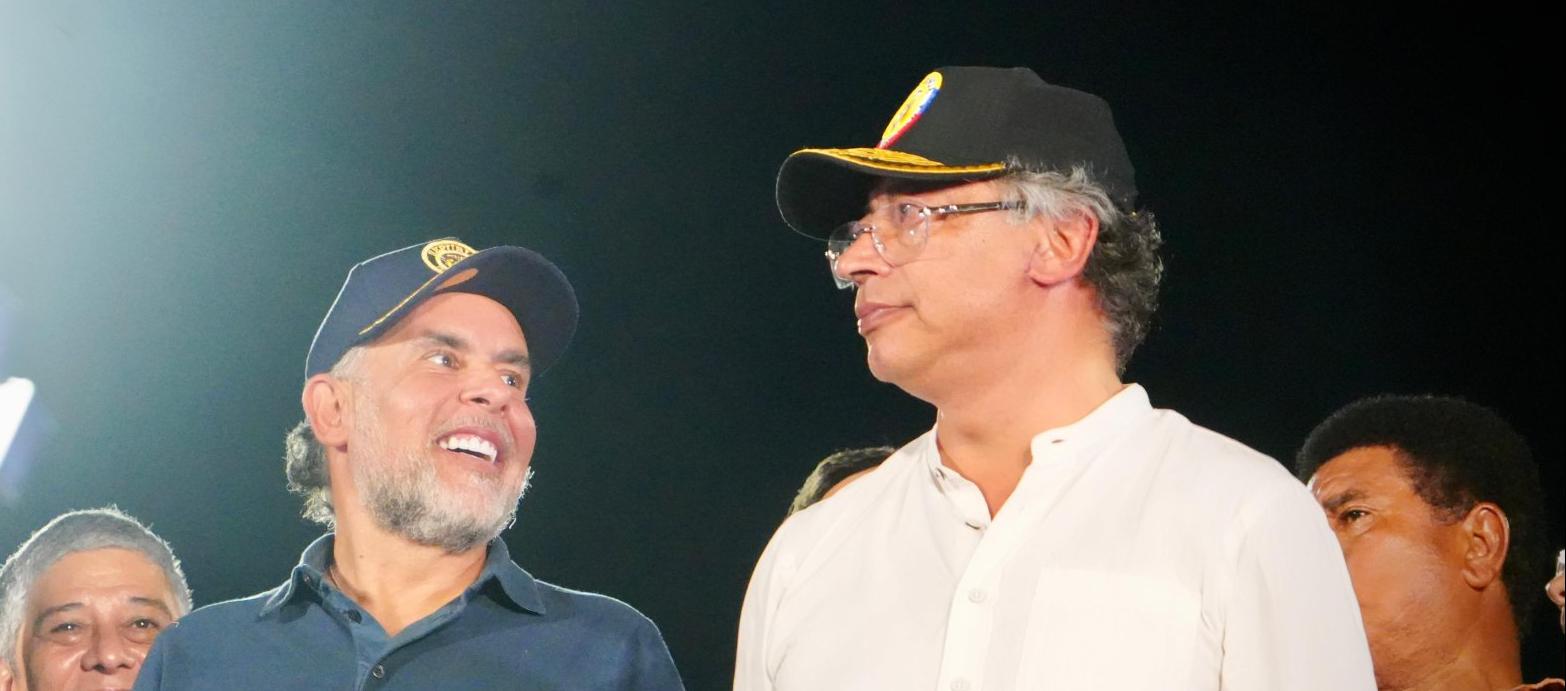 El Ministro Armando Benedetti y el Presidente Gustavo Petro.