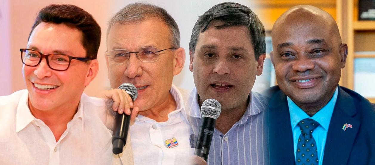 Carlos Caicedo, Roy Barreras, Mauricio Lizcano y Luis Gilberto Murillo.