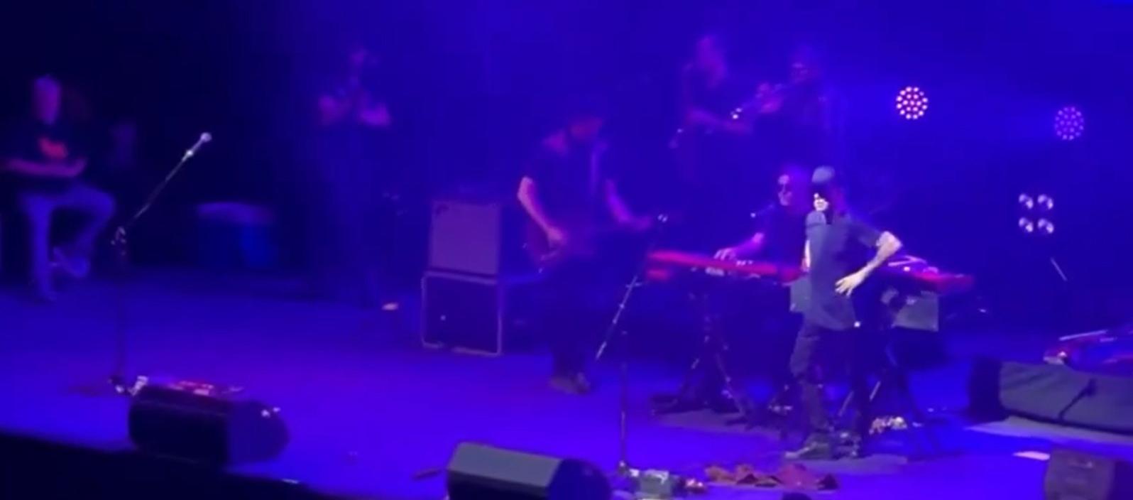 El momento de la polémica.