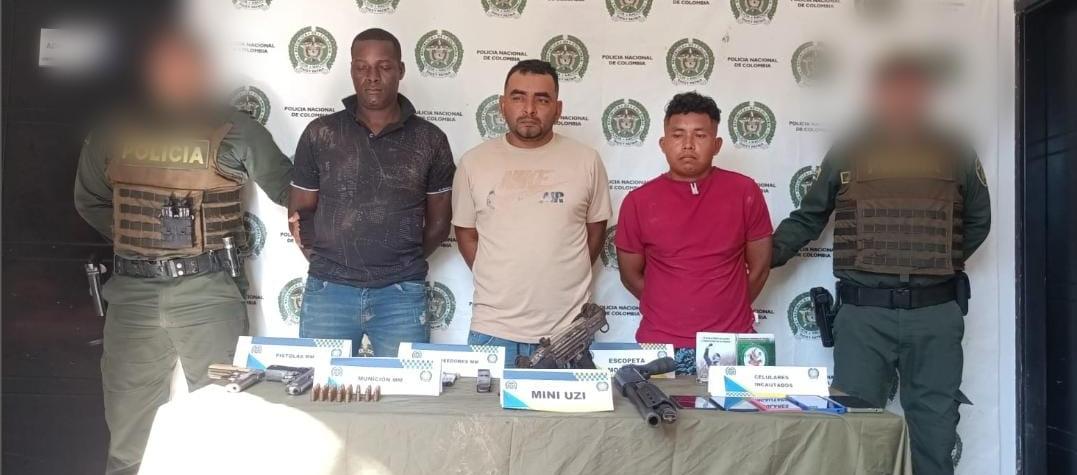  Los detenidos fueron puestos a disposición de la autoridad competentes.