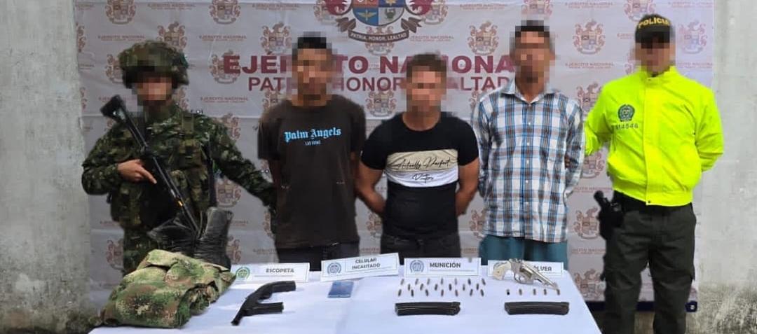 Capturados en el corregimiento Media Luna, en el municipio de Pivijay, Magdalena.