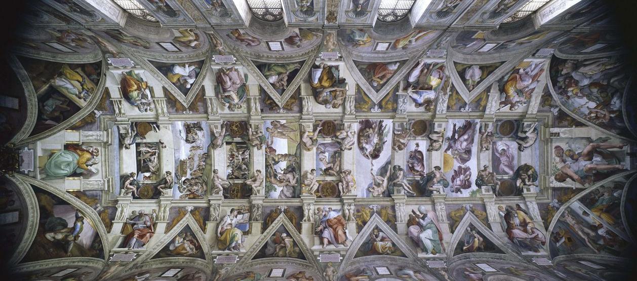 La bóveda de la Capilla Sixtina.