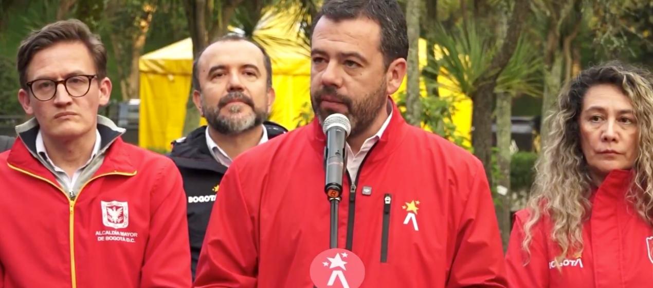 Carlos Galán, alcalde de Bogotá. 