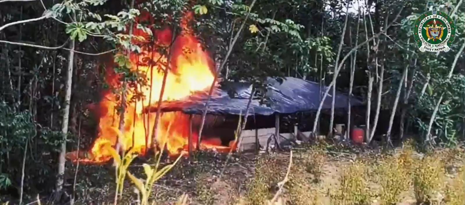 Estructura destruida. 