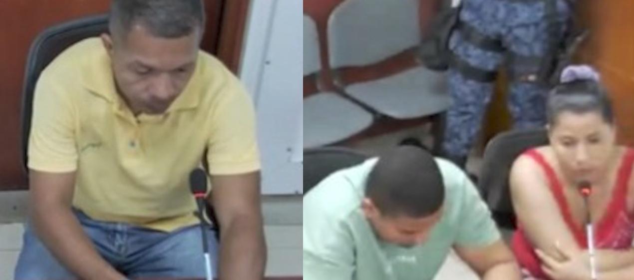 Los tres condenados por un juez. 