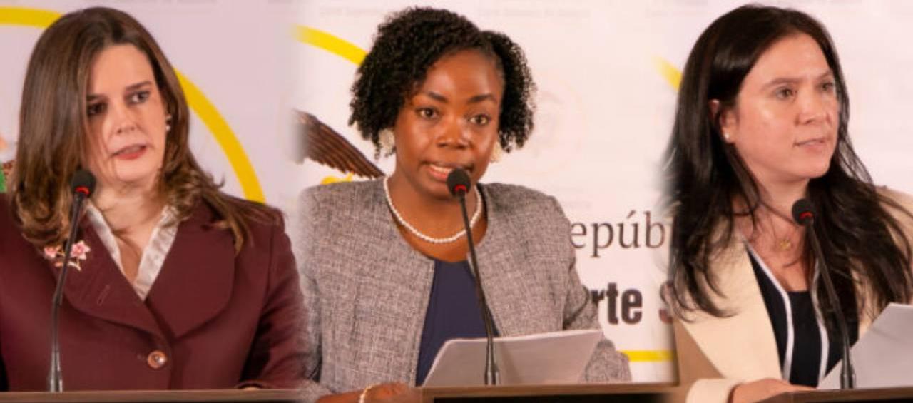 Lina Marcela Escobar Martínez, Lisneider Hinestroza Cuesta  y Myriam Carolina Martínez Cárdenas.