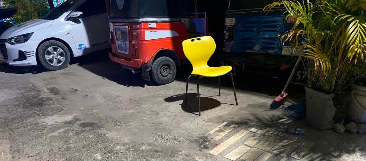 Escena del crimen en el barrio Villa del Rey.