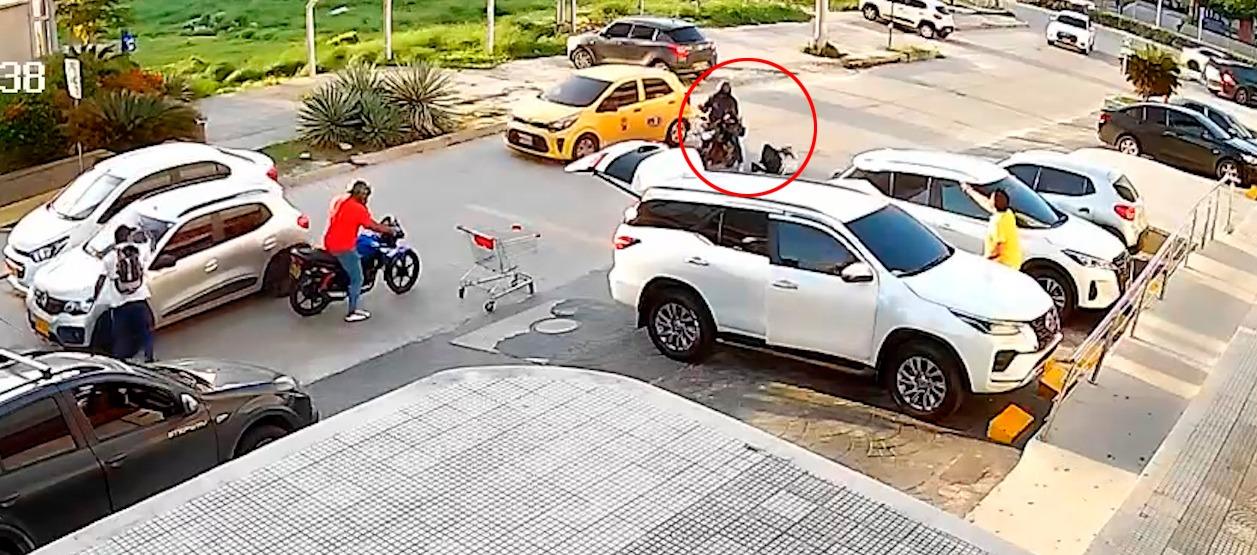 Momento de la balacera.