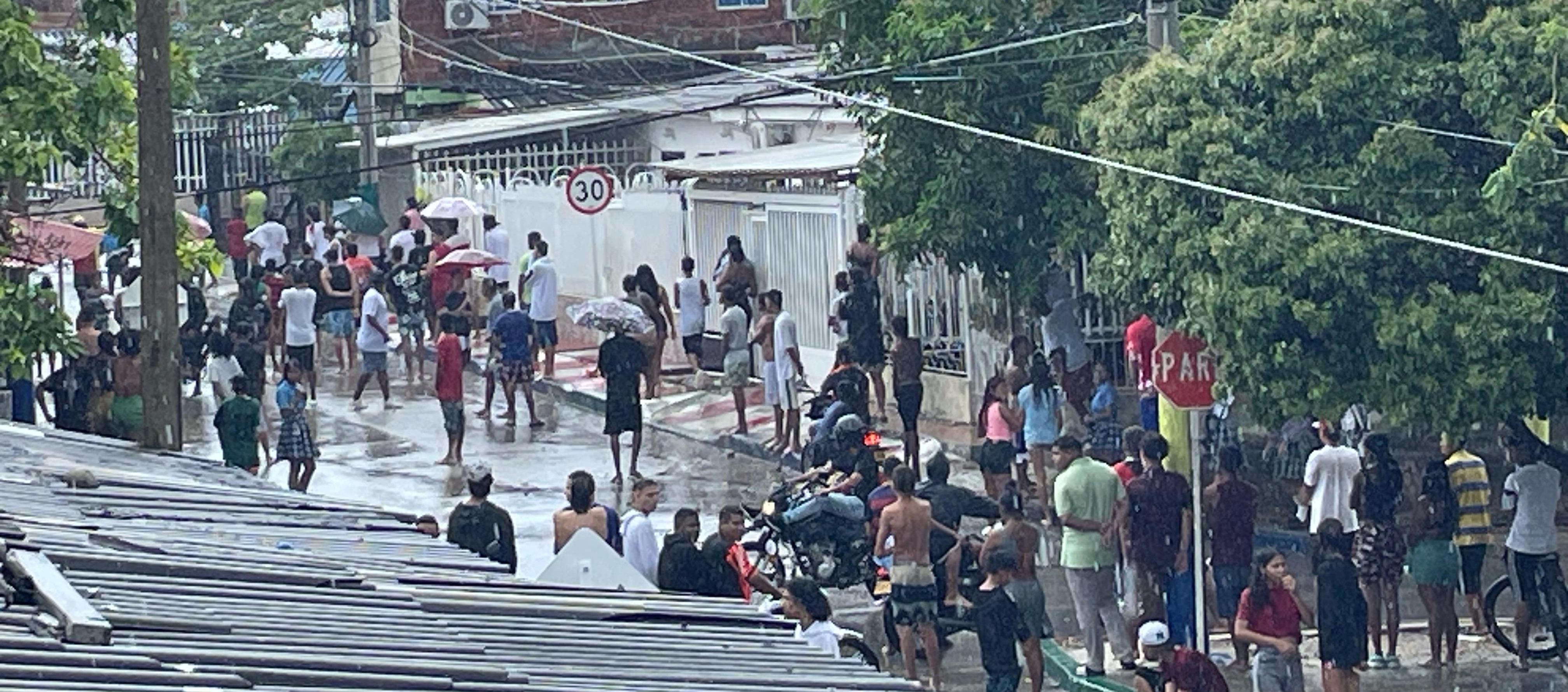 En la diagonal 77 con carrera 15.