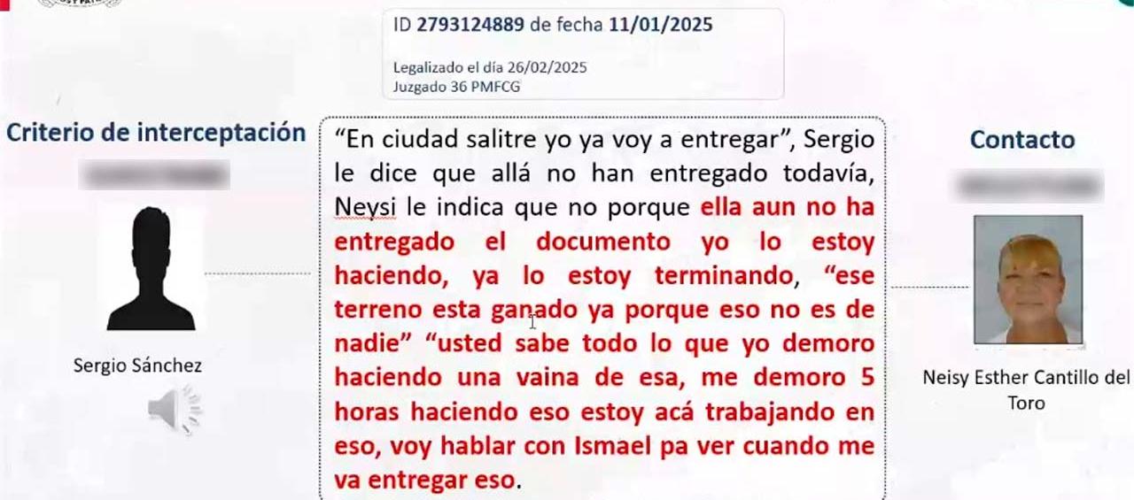 Neysi Esther Cantillo del Toro, exinspectora de policía. 