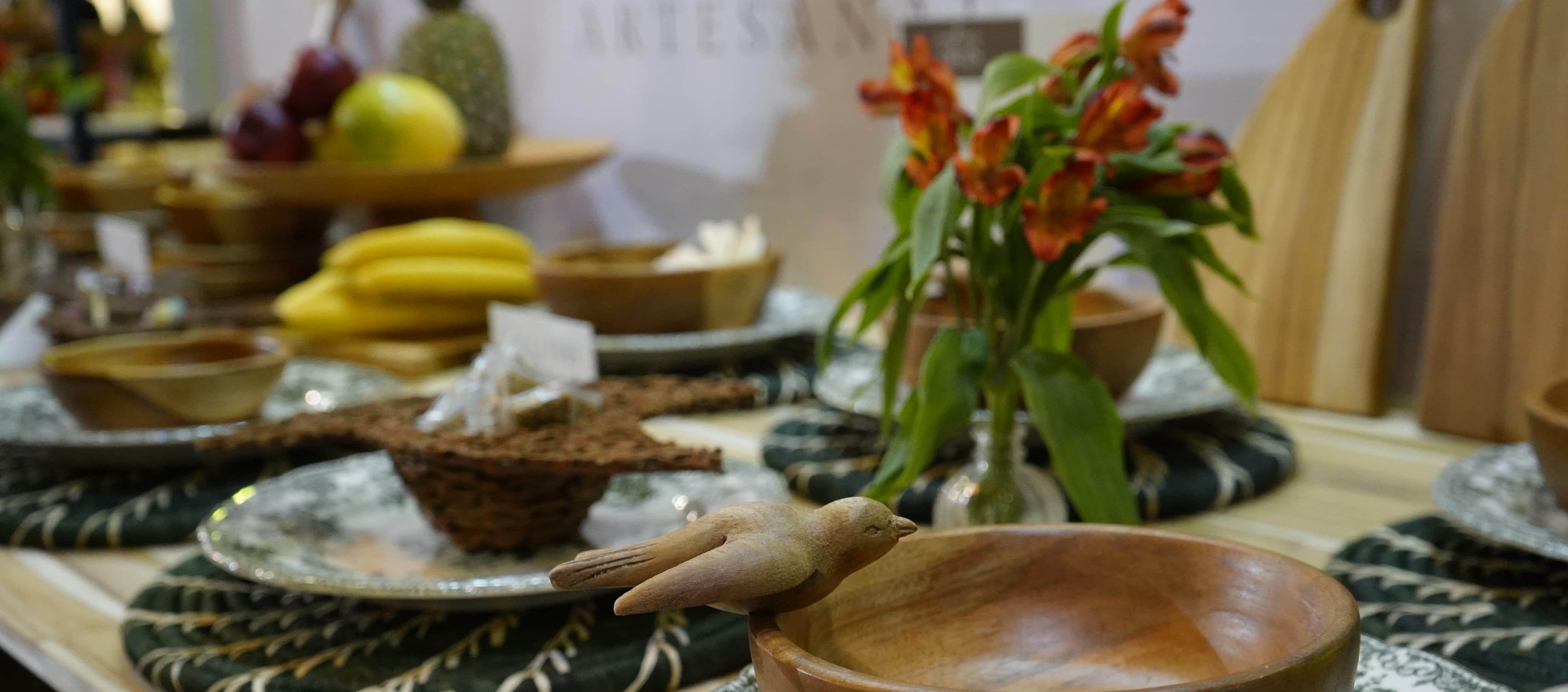 Artesanías hechas a mano en AMA. 