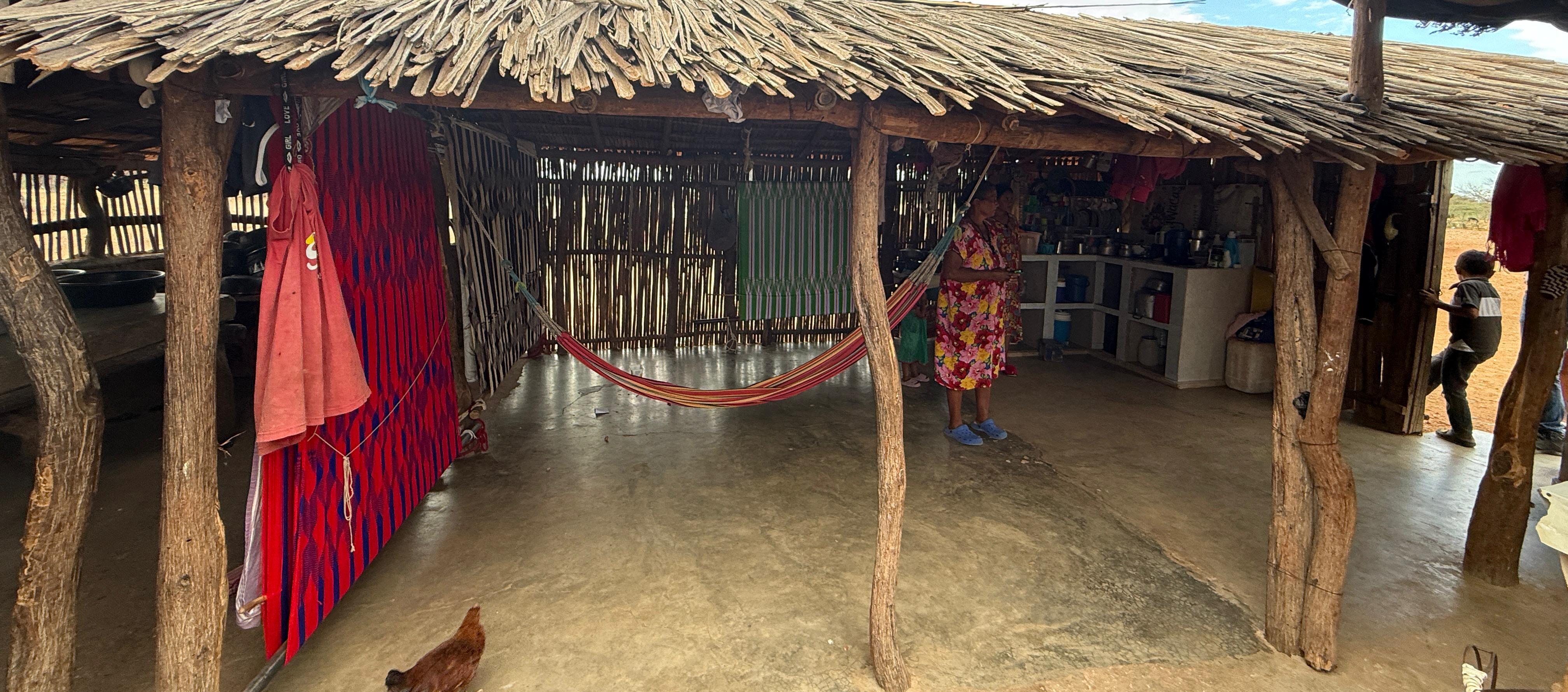 Vivienda de la comunidad Wayúu.