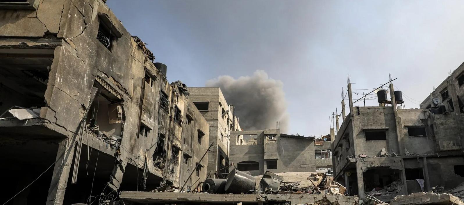 Destrucción en Gaza por los ataques de Israel.