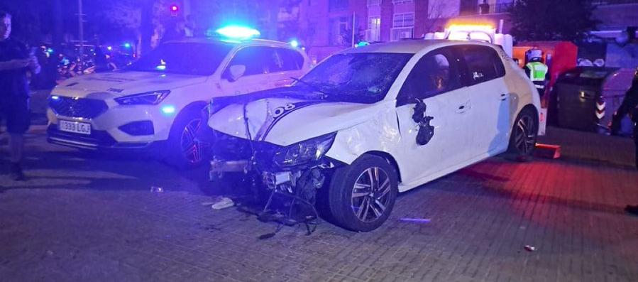 Así terminó el vehículo que ocasionó el atropello masivo.