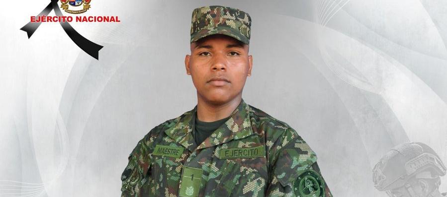 Yathson Manuel Maestre Salazar, soldado profesional asesinado.