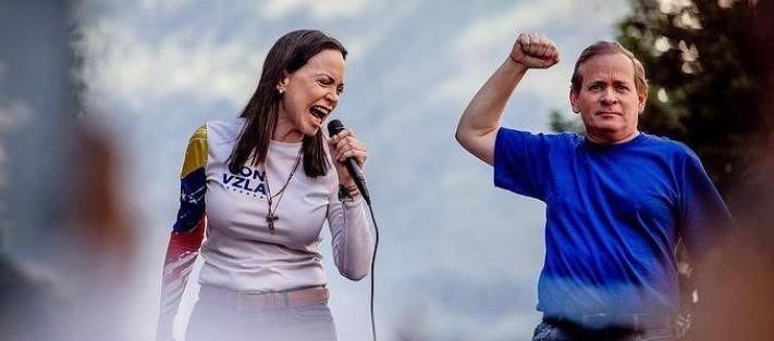 María Corina Machado y Juan Pablo Guanipa.