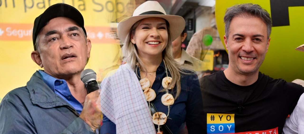 Gustavo Bolívar, Vicky Dávila y Daniel Quintero.