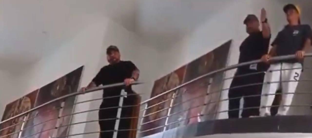 Momento del desalojo.