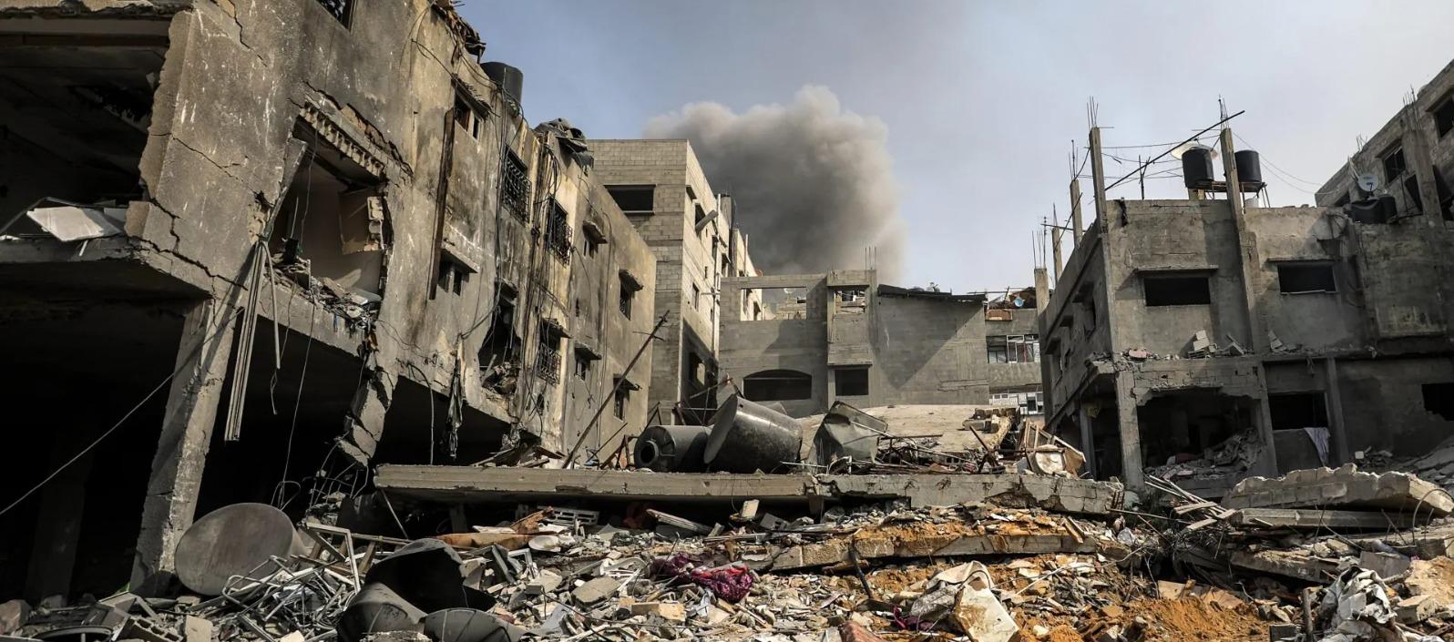 Destrucción en Gaza por los ataques de Israel.