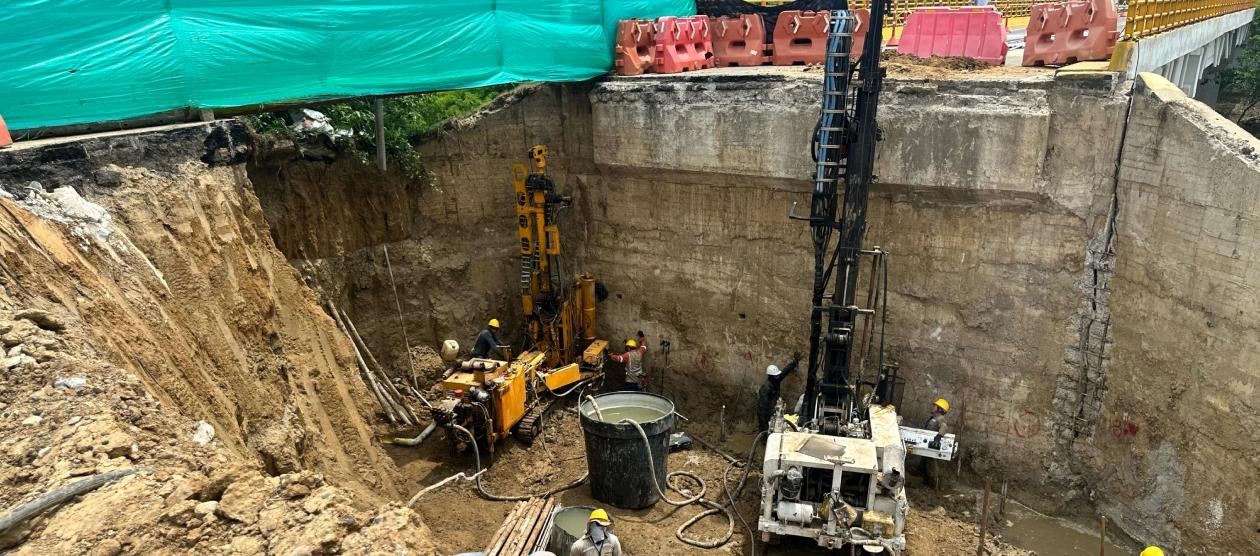 Reconstrucción del puente de Juan de Acosta.