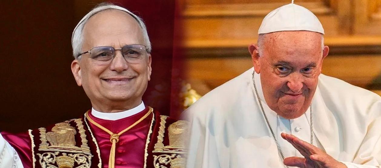 León XIV y Francisco.