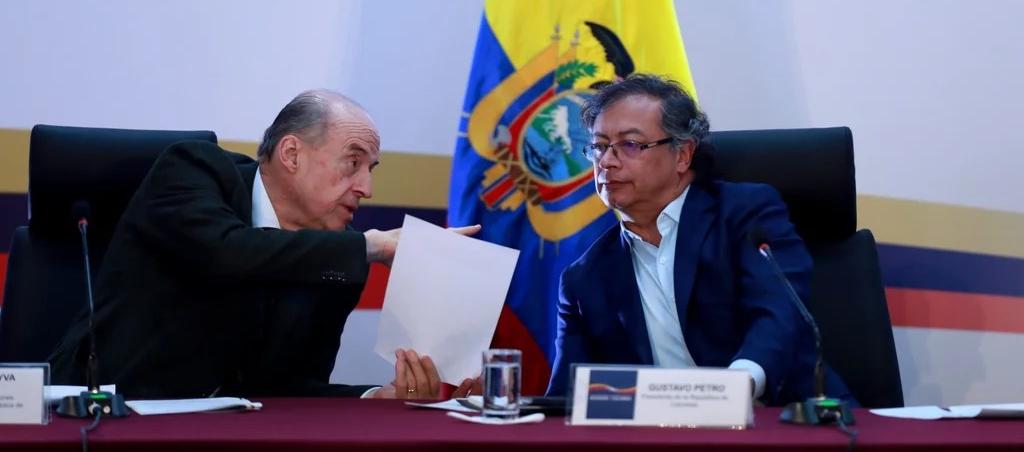 Álvaro Leyva y Gustavo Petro.