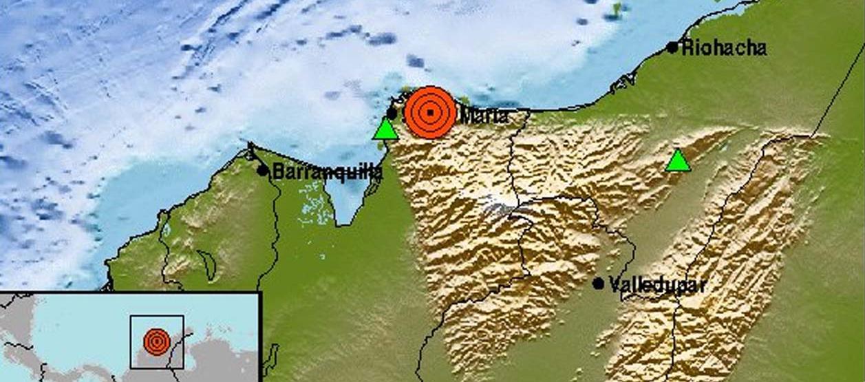 Reporte del evento sísmico.