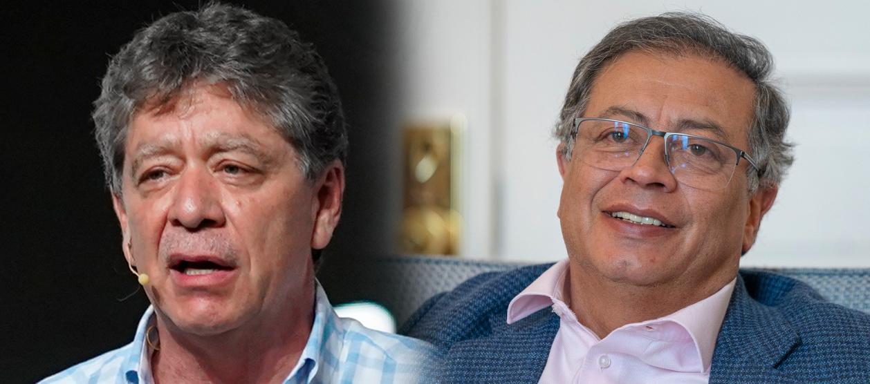 Bruce Mac Master, presidente de la Andi, y el Presidente Gustavo Petro. 