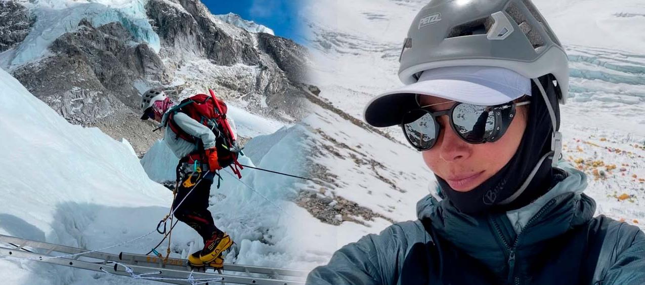 Margarita Moreno en el Everest.