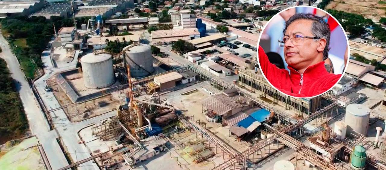 Planta de Monómeros y Presidente Gustavo Petro.