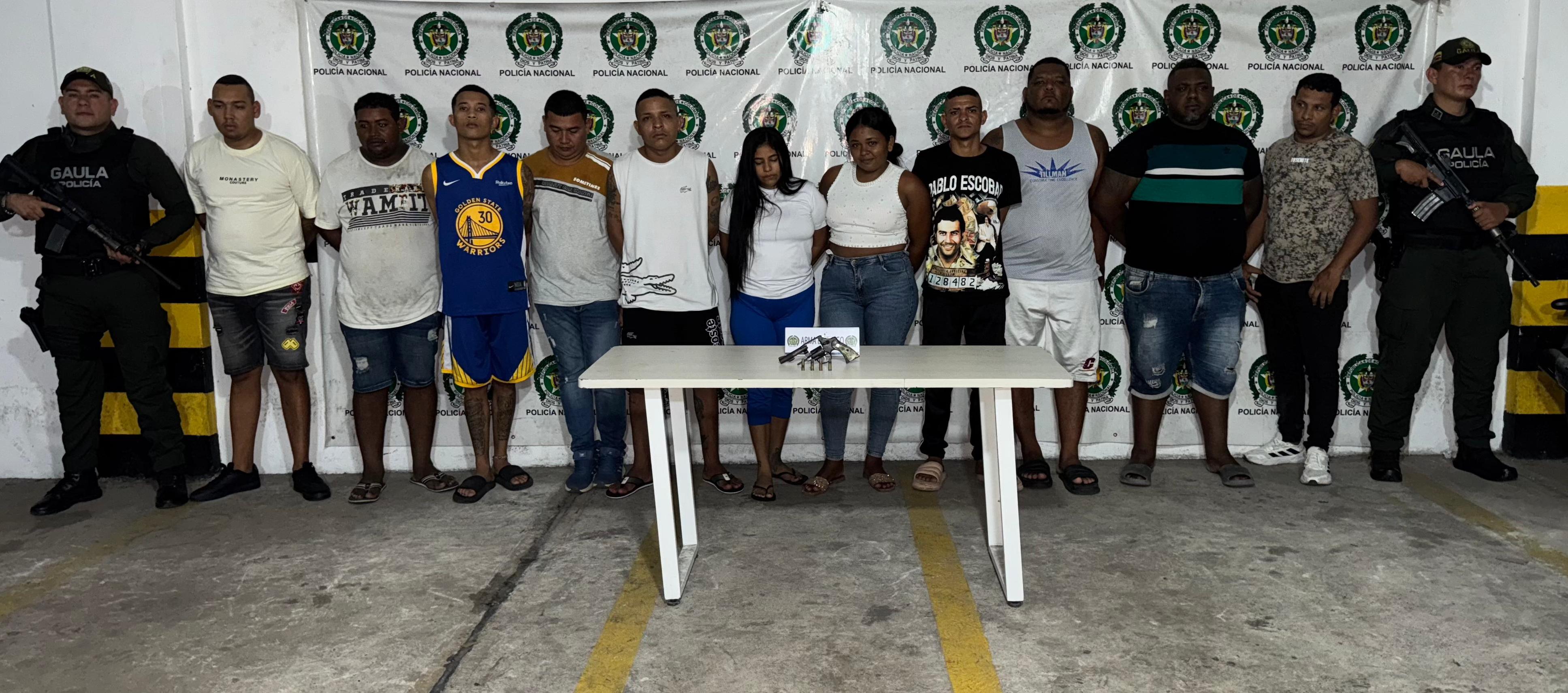 Los presuntos integrantes de 'Los Pepes'.