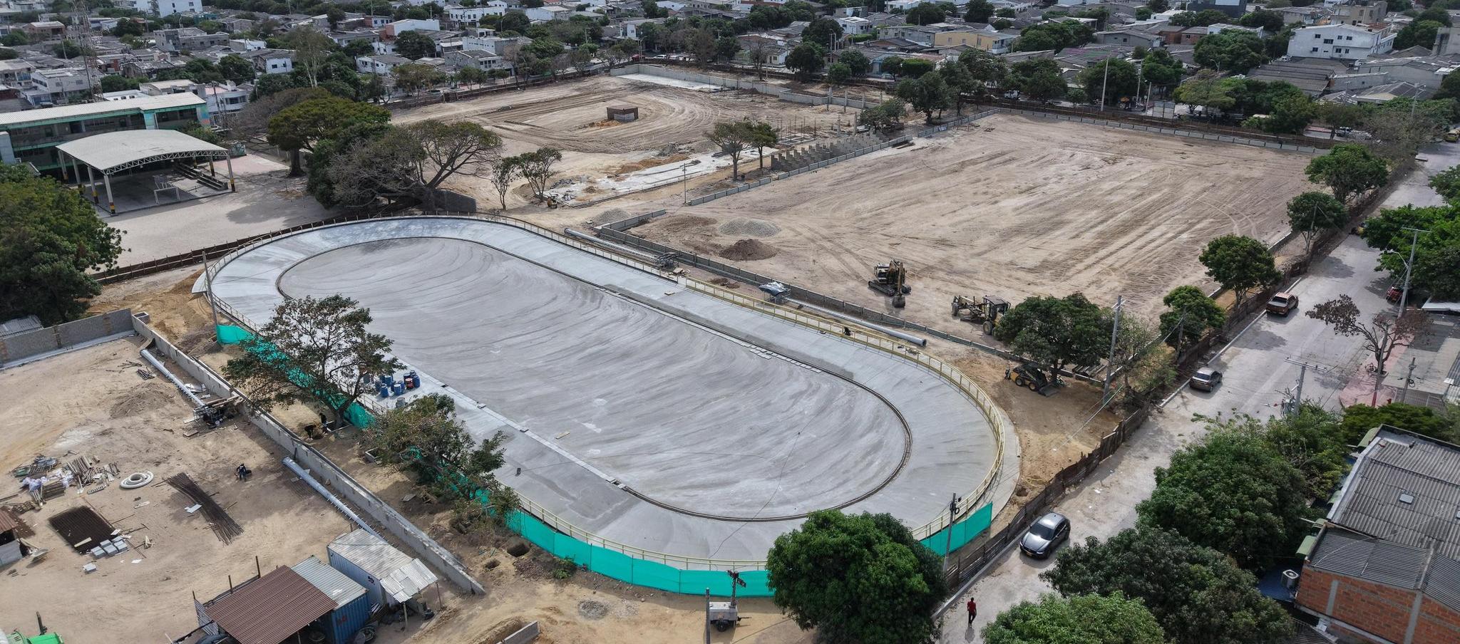 Polideportivo de La Magdalena, en construcción