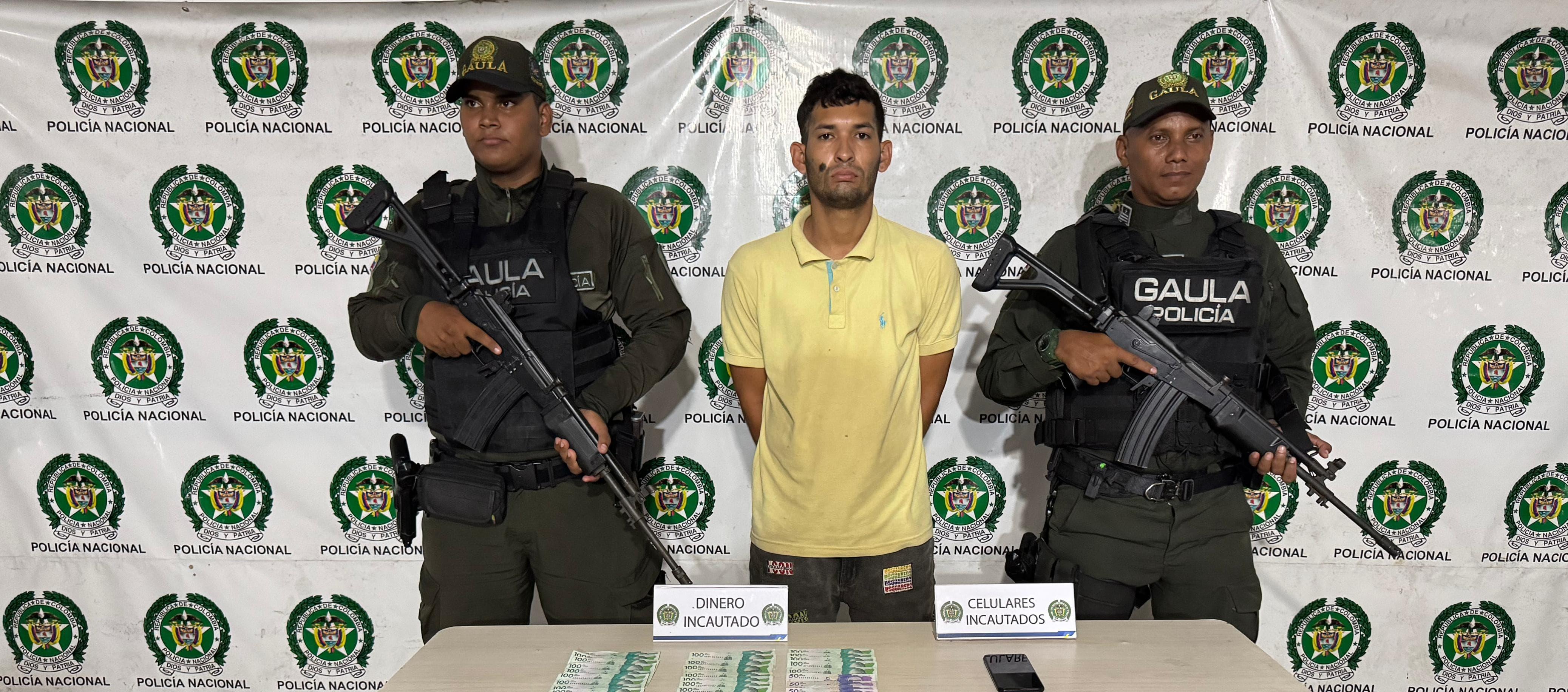 Presunto extorsionista capturado en El Campito